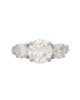 Miss Jewels- 925 Sterling Silver 3.08ctw CZ Trilogy Ring Photo