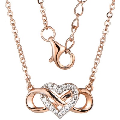 Photo of Kays Family Jewellers Affinity Heart Pendant in Rose 925 Sterling Silver