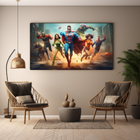Canvas Wall Art Superhero Squad BK0017