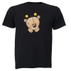 Peeking Teddy - Stars - Kids T-Shirt Photo