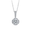 Halo 1.00ct Moissanite Pendant Photo