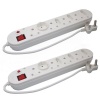 Selectrix Multiplug 8 Way Electrical: With Overload & Control Switch E27 2 Pack Photo