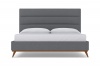 StrohBerry - Boston Linen Panel Headboard Ash - Multiple Sizes Available Photo