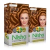 Nisha Pack of 2 Creme Hair Colour Pack Brush & Conditioner Honey Blonde 7.3 Photo
