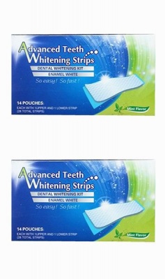 Photo of Dental 390 White Advanced Teeth Whitening Gel Strips - 56 Mint Strips