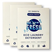 Mr Fresh Laundry Washing Machine Detergent Sheets Linen Fresh