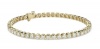 18ct Yellow Gold Tennis Bracelet with 2ct Round Brilliant Cut Diamonds Photo