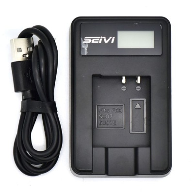 Photo of Seivi LCD USB Charger for Pentax SOO7 Battery