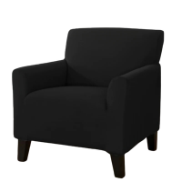 Fine Living Velvet Single Couch Cover Black