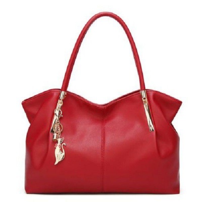 Photo of Red Colored Classic Ladies Handbag