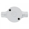 Conduit Box 2-Way Through - SABS - 20mm - 10 Pack Photo