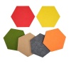Bulletin Board Felt Cork Board Tiles Hexagon Set of 6 Photo