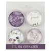 Christian Art Gifts Sy Genade Is Genoeg - Glass Magnet Set Photo