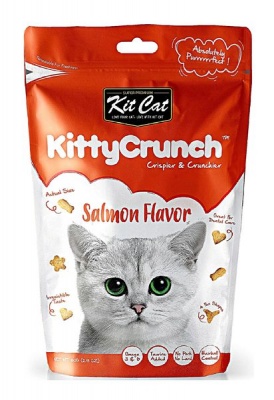 Photo of Kit Cat Kitty Crunch Salmon Flavour Cat Treats 60g Single Pack