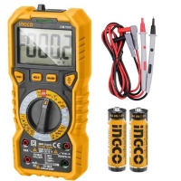 Ingco Digital Multimeter with Test Leads and 2 x Alkaline Batteries