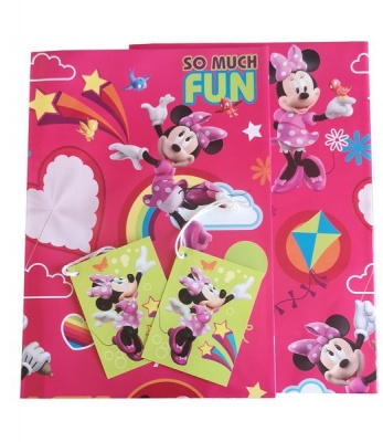 Photo of Disney Minnie Mouse Gift Wrapping Paper Set 2 Sheets & 2 Gift Tags