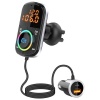 MnM - BC73 Car Bluetooth V5.0 FM Transmitter Aux LED QC3.0 RBG Lights Photo