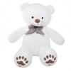 MaggieG Giant Teddy Bear with a Bow-Tie & Paws - White - 120cm Photo