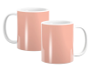PepperSt Mug Set | Simply Solid Color - Poppy Petal Pastel Photo