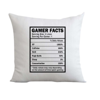 Gamer Facts Gift V1 Throw Pillow