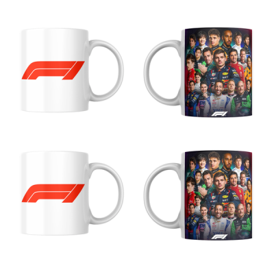 4 Piece Formula 1 2024 Coffee Mug Set