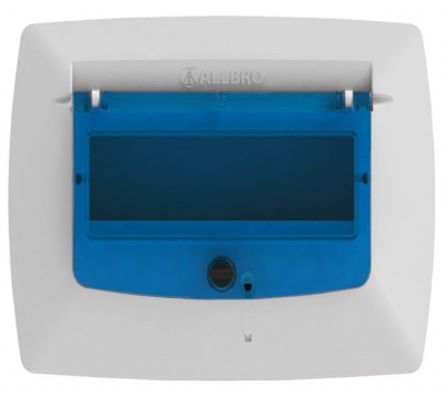Photo of Allbro Fitted 8 Way Distribution Board Surface Blue PC Lid