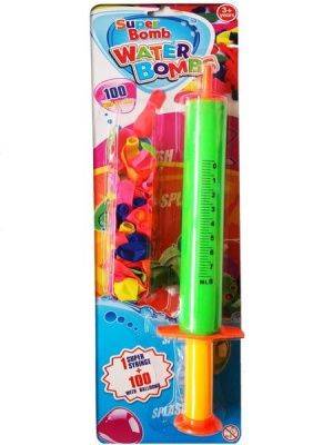 Photo of Umlozi Water Gun Syringe & 100 Water Balloons - Random Colours