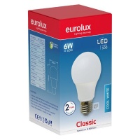Eurolux Lamp LED A60 E27 Cw 6W