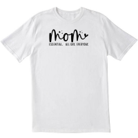 Mom Essential All Day Everyday White T shirt