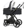 Belecoo 2" 1 Baby Stroller - White and Black Photo