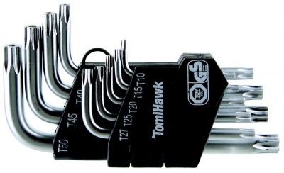 Photo of TomiHawk 9 Piece L-Type Tampered Star Wrench Set