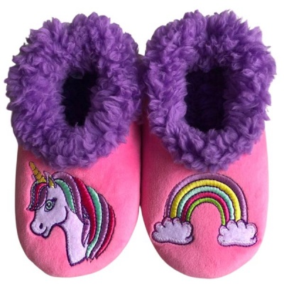 Photo of Snoozies! Toddler Unicorn Fleece Slippers