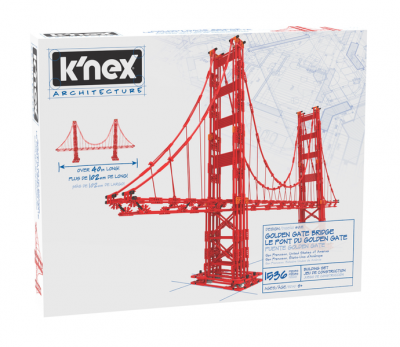 KNEX Architecture Golden Gate Bridge 1536 Pieces