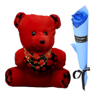 Valentine Teddy Bear Gift Box With Accessories 002