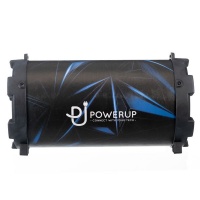 PowerUp Wireless Barrel Speaker Blue Geometric