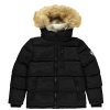 SoulCal Boys 2 Zip Bubble Jacket - Black Photo