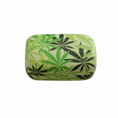 Photo of SoGood Candy Set of 3 - Toiletry Bag Trinket box & Keyring Purse Cannabis Print.