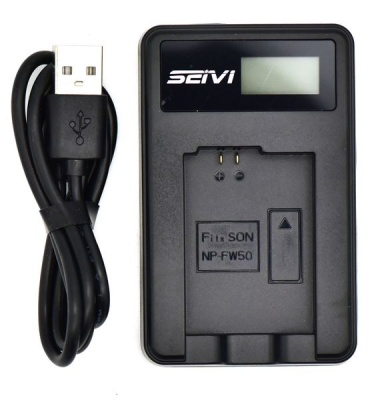Photo of Sony Seivi LCD USB Charger for NP-FW50 Battery