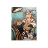 Diamond Painting DIY Kit Full Drill 40x30cm- Lifestyle: Waiting at Shop Photo