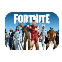 Fortnite Blue background Printed Mouse Pad
