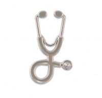 SilverCity Medical Stethoscope Jacket Lapel Pin Brooch Doctor