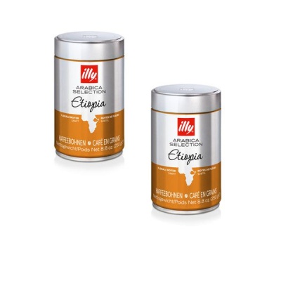 Photo of illy Coffee Bean Ethiopia - Monoarabica Coffee Beans - 2 x 250g Tin