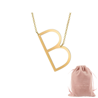 A Girl Can Dream A Girl Can Dream Super Cute Stainless Steel Gold Alphabet Necklaces