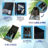 Travel Wizz Shoe Bag - Set of 5 Large Storage Bags with Transparent Window Photo