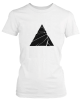 PepperSt Ladies White T-Shirt - Cracked Triangle Photo