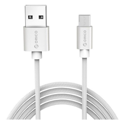 Orico Nylon Android Charge Sync Braided USB Cable 1m Silver