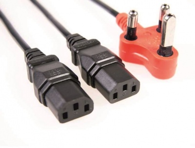 Dual Power Cable Dedicated Red Plug 18m