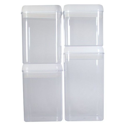 Photo of TRENDZ Large 4 Piece Airtight Food Container/Canister Set