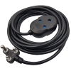 Selectrix 5m Black Heavy Duty 16A Extension Electrical Lead / Cable: Double Coupler Photo