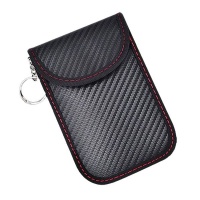 Anti Theft RFID Carbon Fibre Waterproof Key Fob Protector Pouches 5 Pack